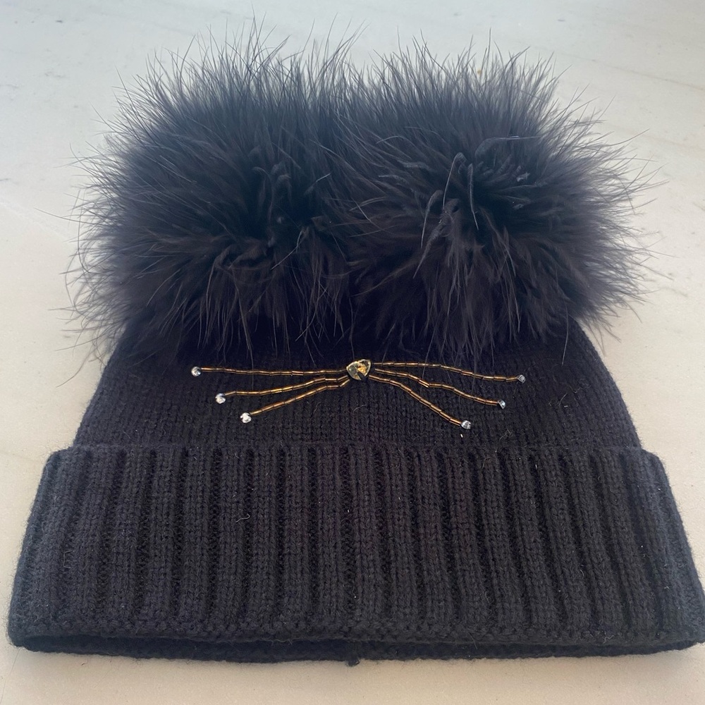 NWT Kate Spade Cat Knit Beanie